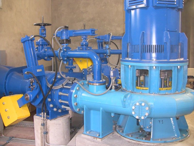 impianto centrale idroelettrica